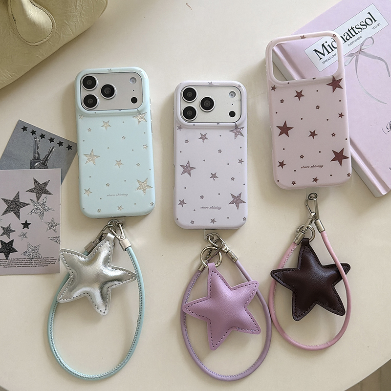 Phone Accessories Charms - جراب هاتف كوري لطيف بتصميم نجمة
