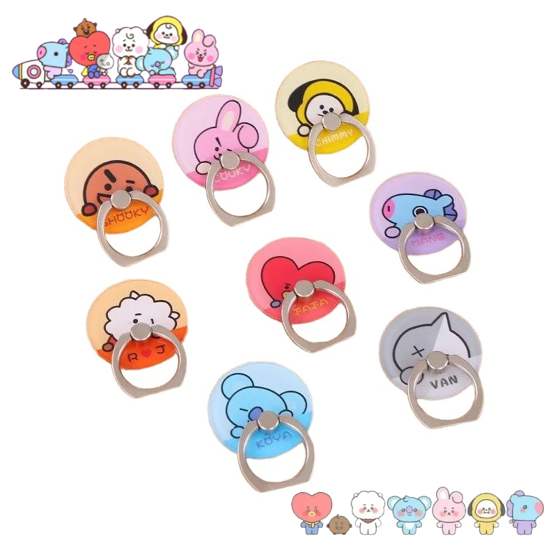 حامل هاتف لاصق قوي بتصميم BT21 - مراجعة Phone Accessories Supplier وسعره
