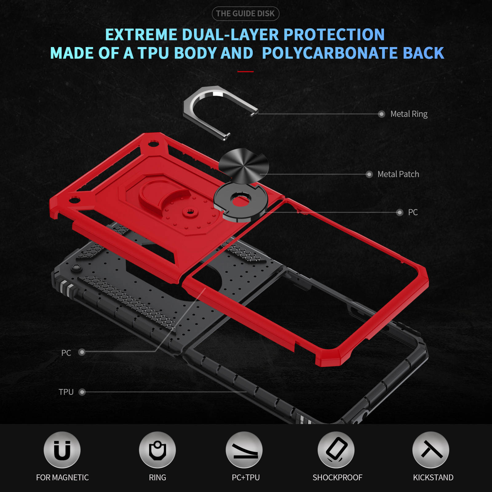 حافظة هاتف عسكرية مضادة للصدما - مراجعة Phone Accessories Popsocket وسعره