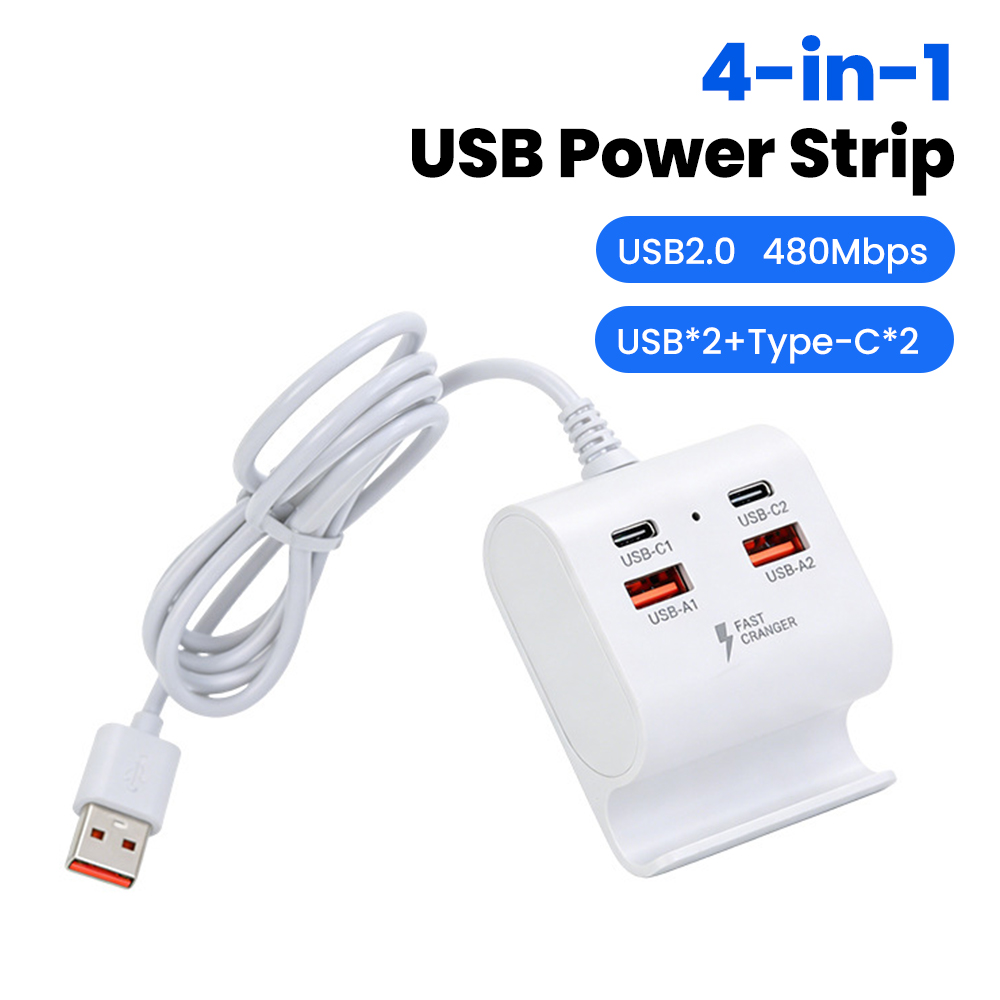 شريط طاقة USB 4 في 1 مع حامل U - مراجعة Phone Accessories Supplier وسعره