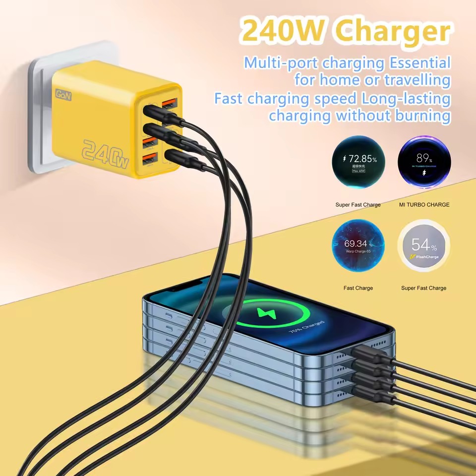 شاحن مكتبي 8 في 1 من نوع GaN U - مراجعة Phone Accessories Supplier وسعره