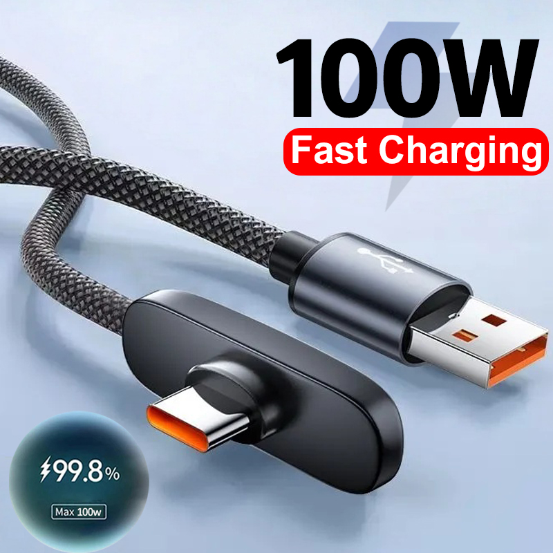 كابل شحن سريع 100 واط بزاوية 9 - مراجعة Phone Accessories Supplier وسعره